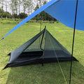 Half Mesh Tent for 12 Person Ultralight Poleless Camping Solution for Hikers