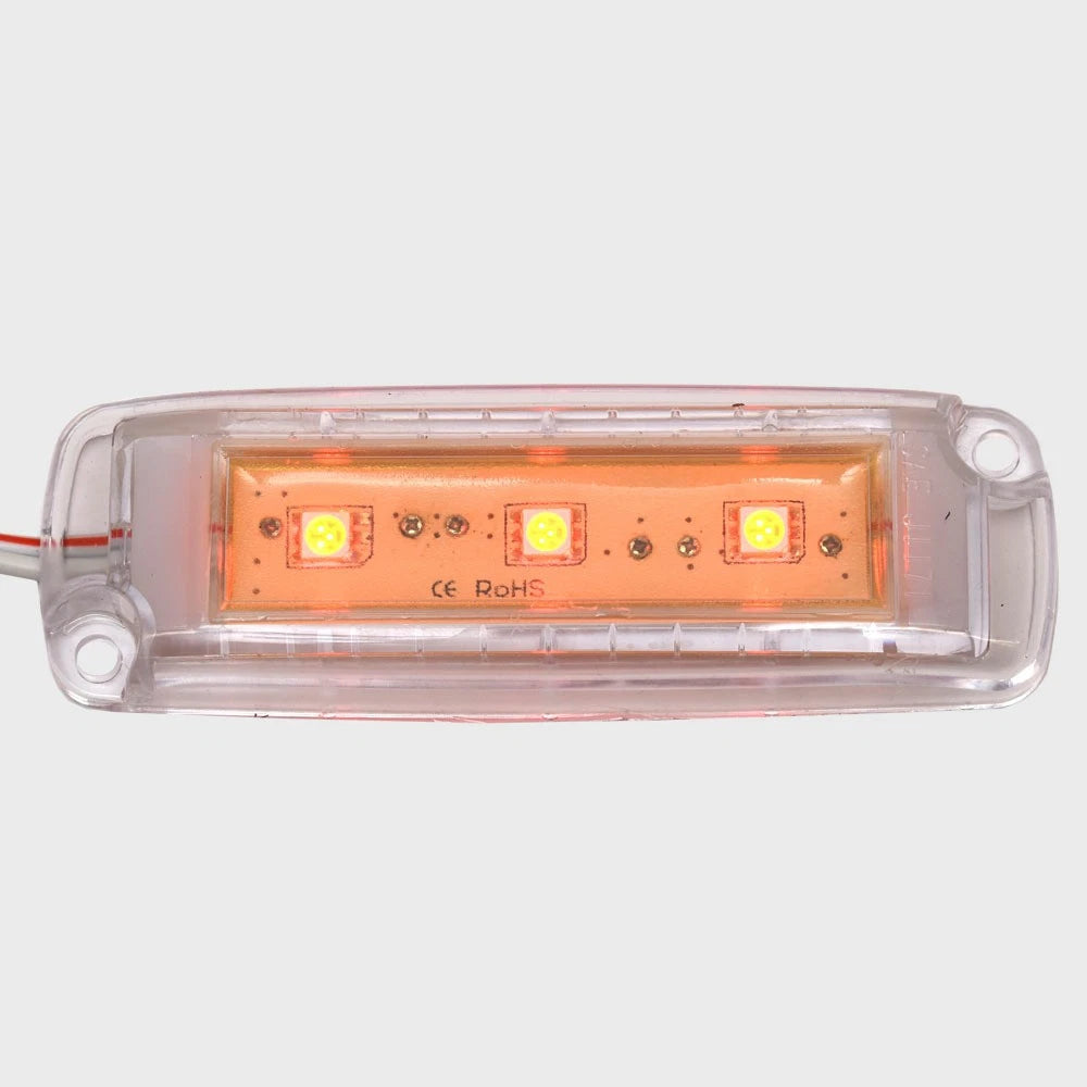 Malibu Boat LED Light 4131028 - 12 Volt Delphi Pins 4 1/4 Inch Red