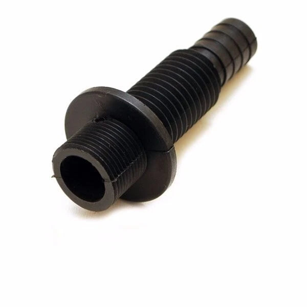 Tracker Boat Thru Hull Fitting 50476 - 3/4 Inch Barbed Hose Plastic