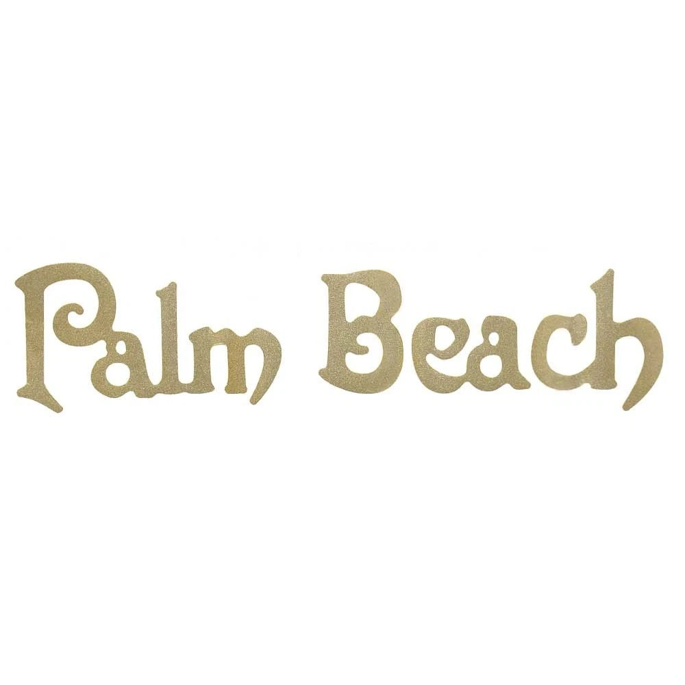Palm Beach Boat Logo Decal 30000363 - Metallic Champagne Sticker