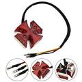 Red Maltese Iron Cross Rear Brake/Tail Light for Motorcycle Choppers Dirt Bike