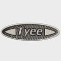 Lund Boat Raised Emblem Decal 2128100 - Tyee Logo Sticker Silver Black