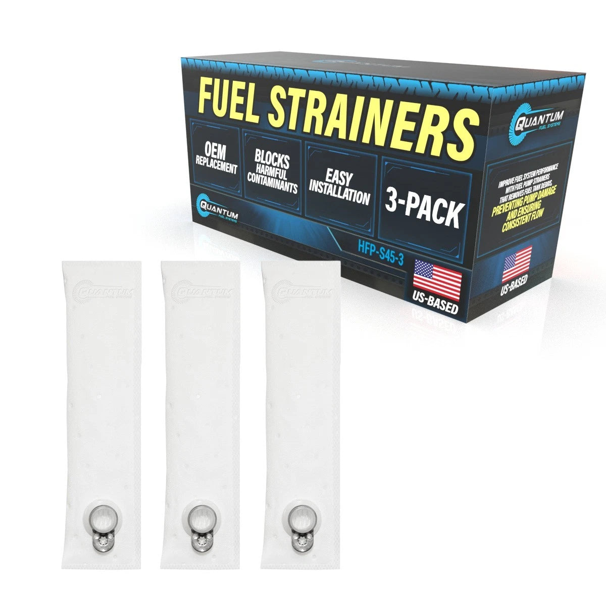 QFS Fuel Pump Strainers [3] for 2018-2023 Polaris RANGER 150 2521748 2208125