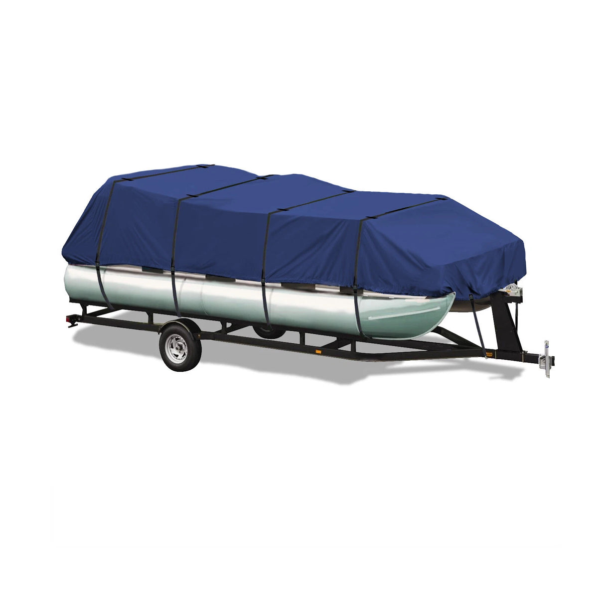 Heavy Duty Trailerable Pontoon Boat Storage Cover Fits 17' 18' 19' 20' L Navy