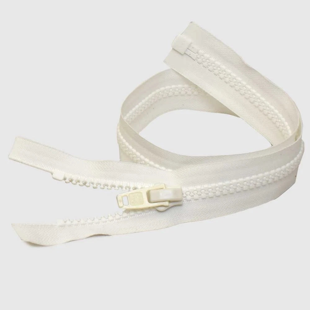 YKK Fastening Boat Separating Zipper - 29 X 1 1/2 Inch White