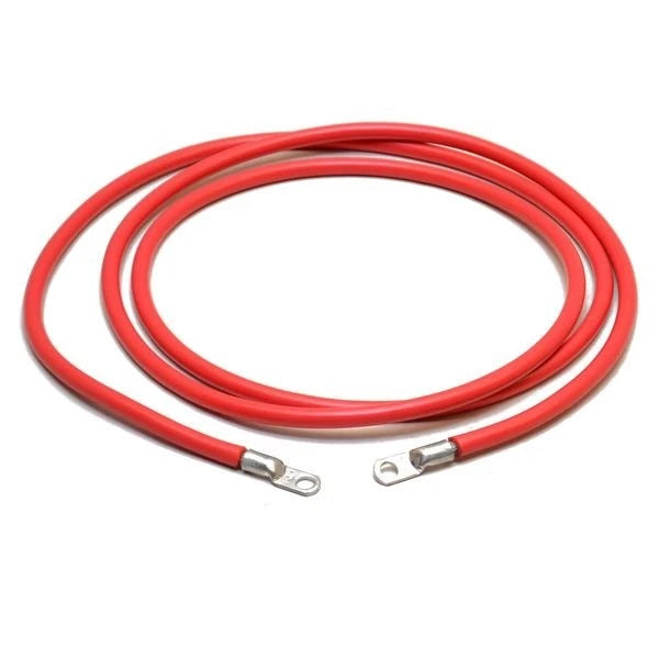 Boat Battery Cable - 78 Inch 2 AWG Red Marine Wire
