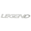 Legend Bass Boat Raised Decal 316248 - Silver Logo Sticker