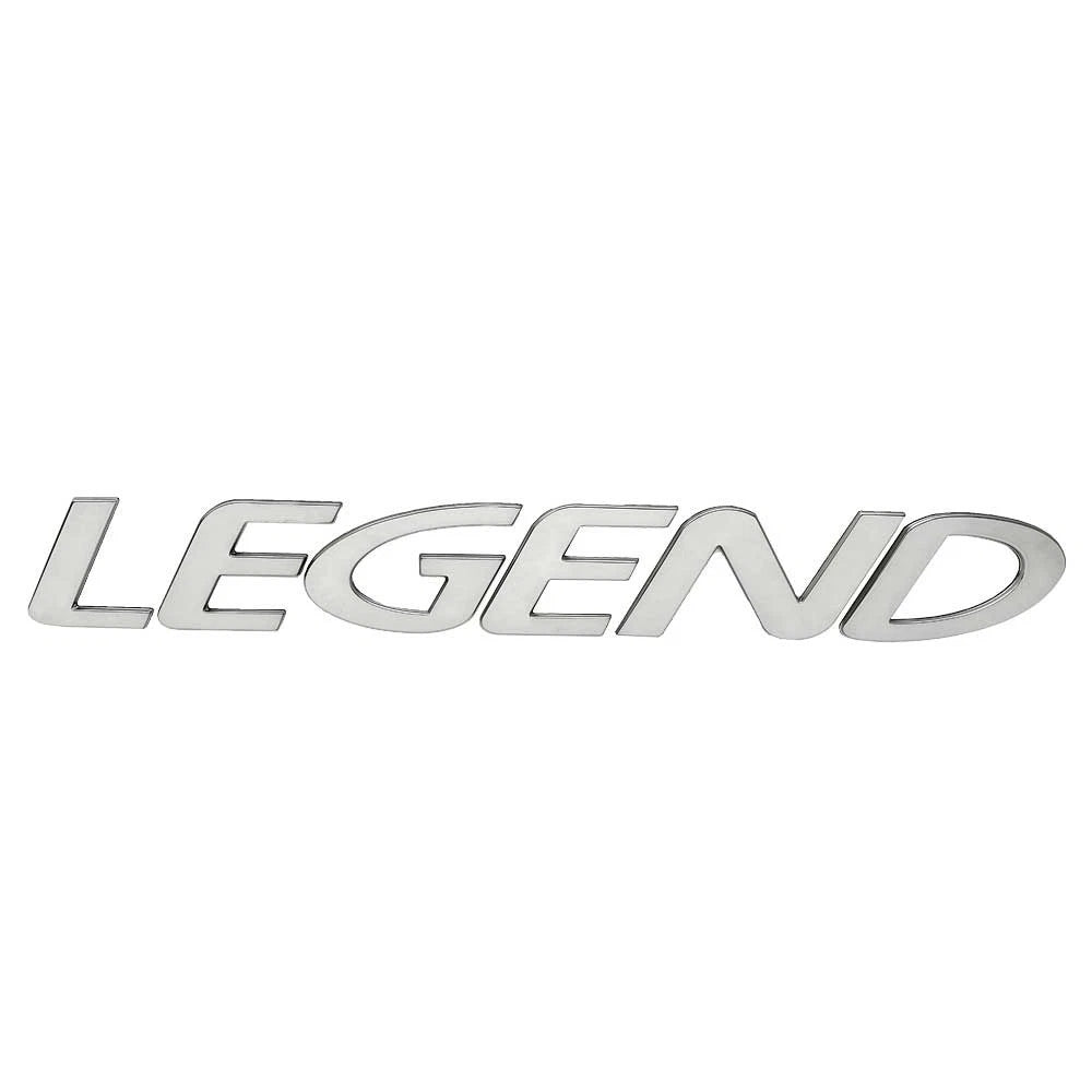 Legend Bass Boat Raised Decal 316248 - Silver Logo Sticker
