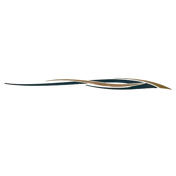 Rinker Boat Graphic Decal 218438 - Flotilla Green Gold Sticker (port)