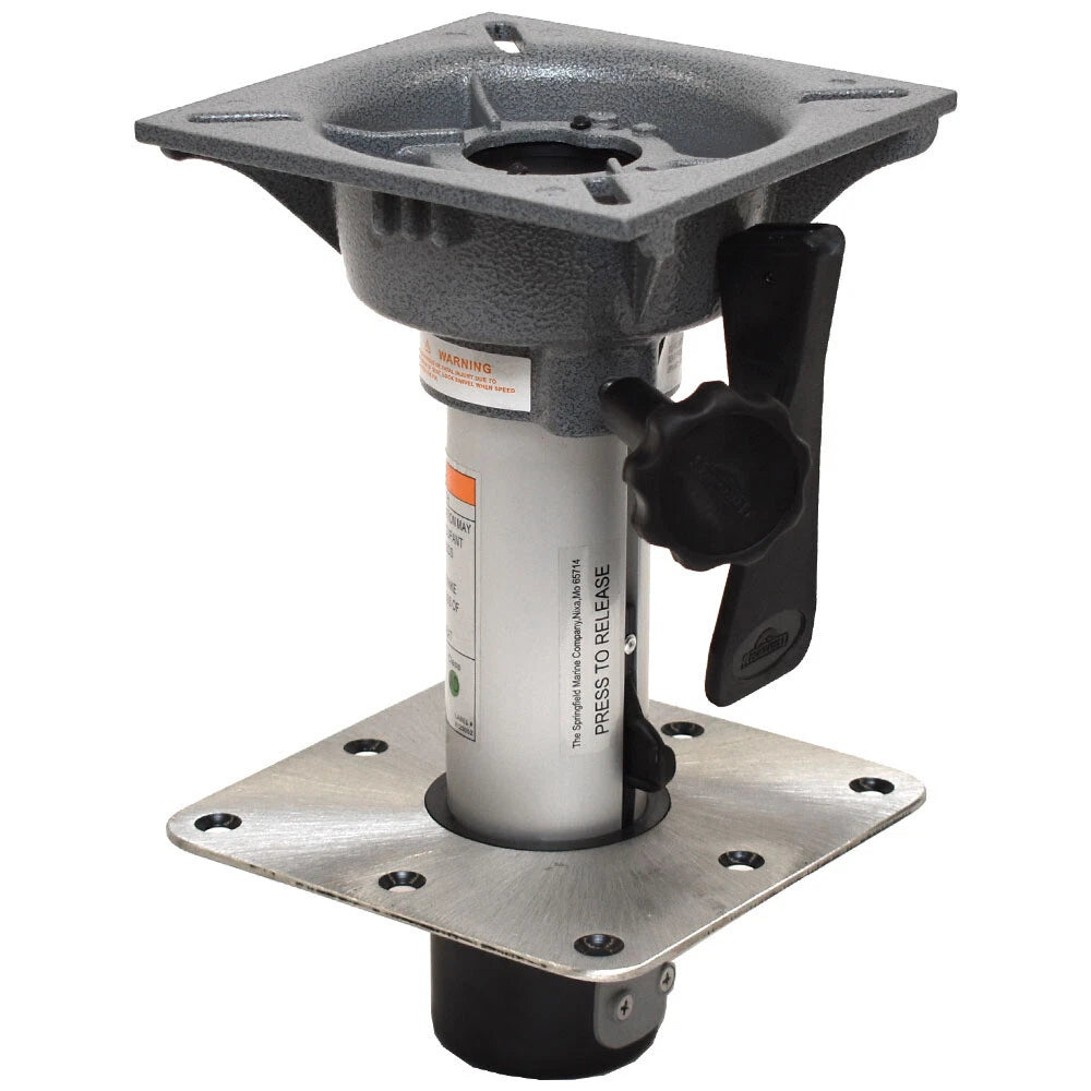 Springfield Boat Seat Pedestal - 8 1/2 Inch Below Deck Swivel