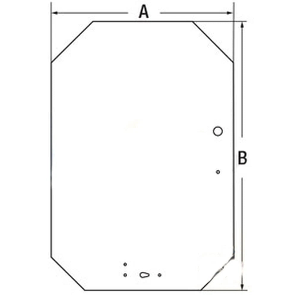 138257 Gehl Skid Steer Glass; Front Windshield for Models 7610, 7710, 7810
