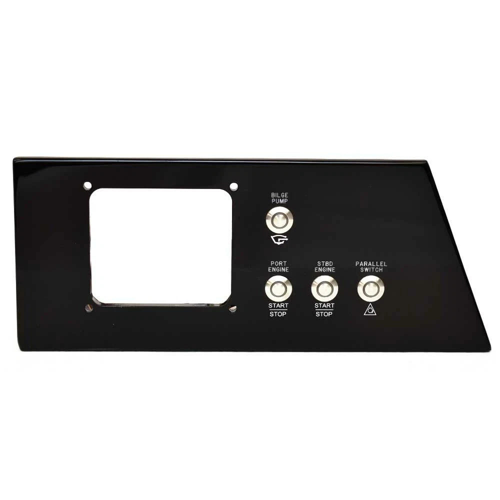 Sea Ray SLX OB 310 Boat Dash Switch Panel - 2017-2018 Black Acrylic