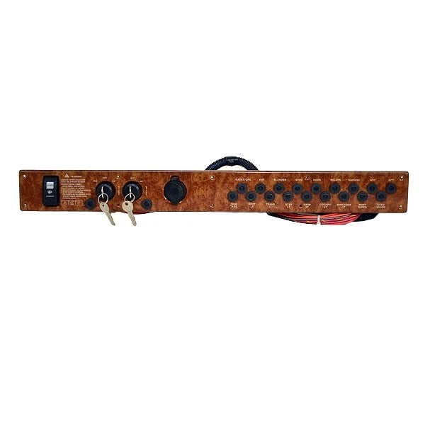 Rinker Boat Dual Ignition Breaker Panel - Woodgrain 4-Position
