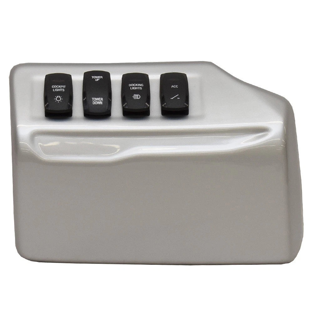 Regal Boat Rocker Switch Panel 211904 - Metallic 4-Position