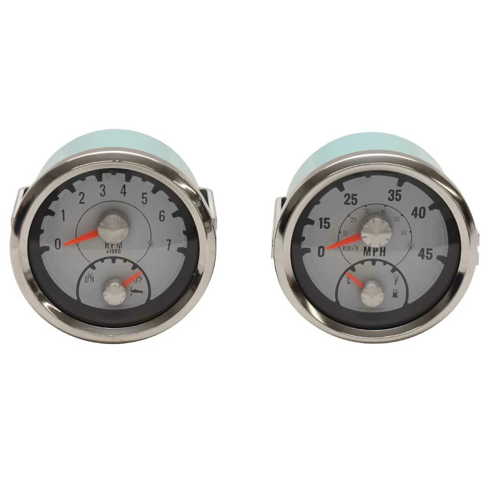 Teleflex Boat Multifunction Gauge Set - 3 3/8 Inch Mercury Volvo