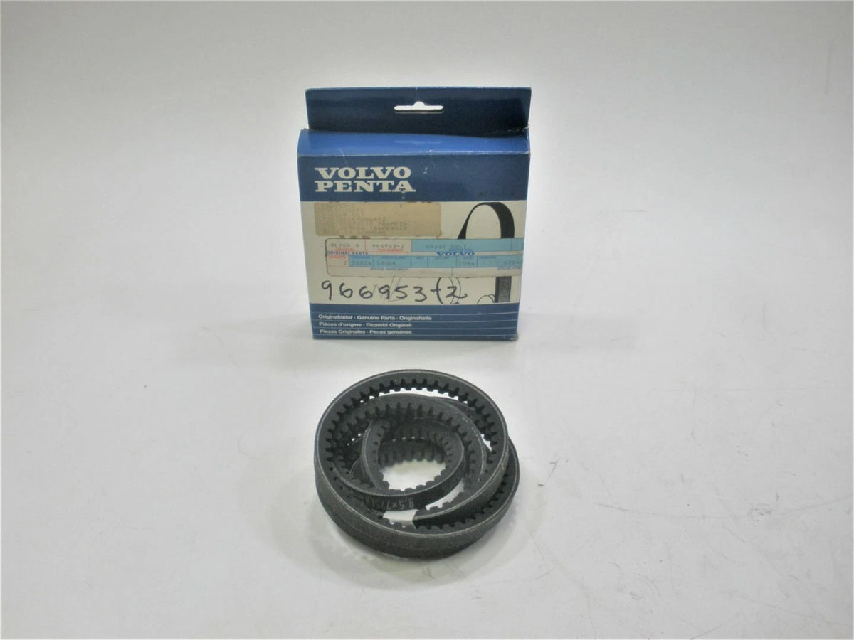 Volvo Penta 966953-2 Marine Boat Engine Motor Drive Alternator V-Belt Set