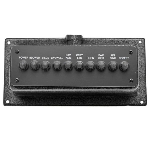 Tracker Boat Circuit Breaker Panel - Pontoon 10 X 4 3/4 Inch 12 Volt