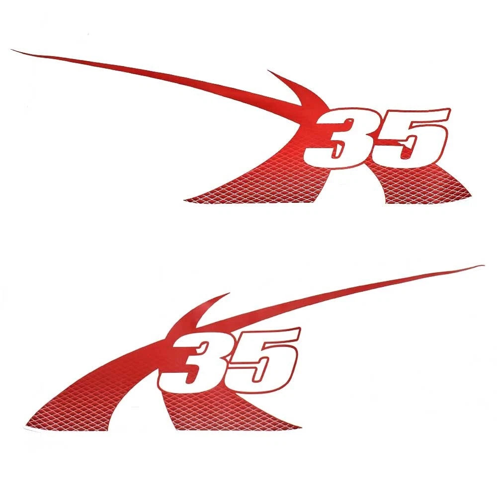 MasterCraft Boat Graphic Decals 7501562 - X35 Viper Red (set of 2)