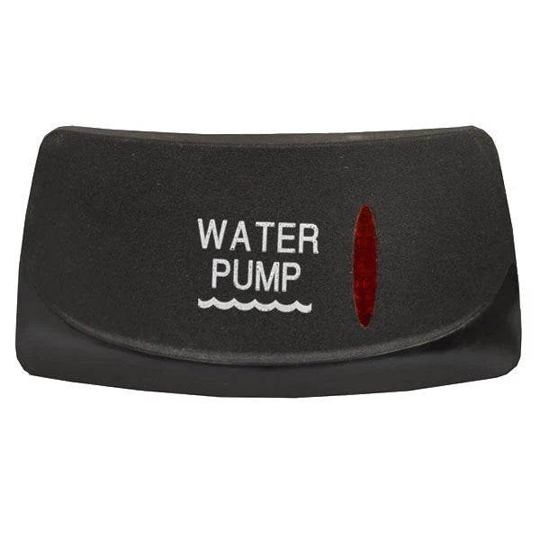 Carling Boat Rocker Switch Cover - Water Pump Actuator Black