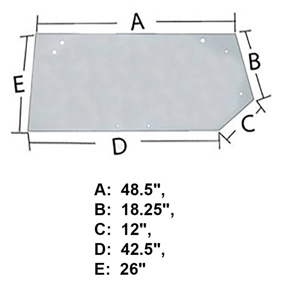 240875A1 Rear Glass Window Fits Case-IH Tractor Models 8910 8920 8930 8940 8950