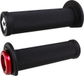 ODI Ruffian Lock-On ATV & PWC Grips 125mm Black/Red for Enhanced Traction