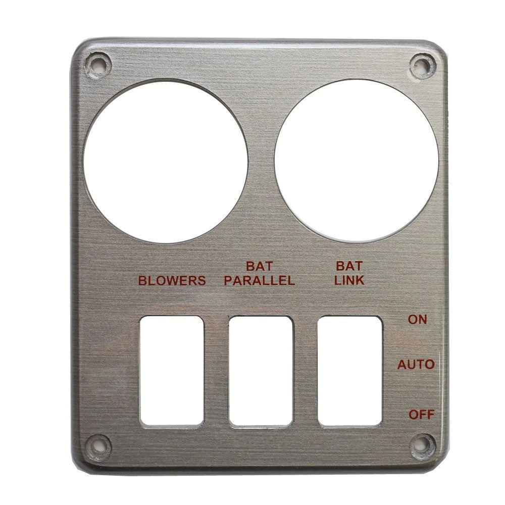 Cruisers Boat Blank Gauge Switch Panel V2335900 - 3-Switch Acrylic