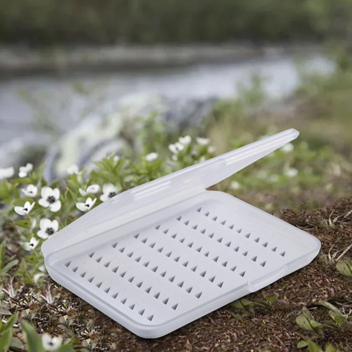Fly Fishing Lure Spinner Spoon Bait Foam Box FishHook Hard Storage Case
