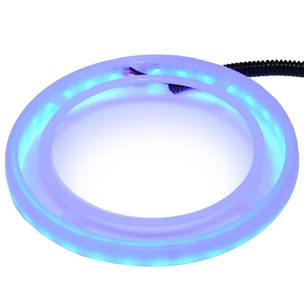 ITC Boat Speaker Bezel Light 81951LGTBL-MFC ON - 12V 7 Inch Blue LED