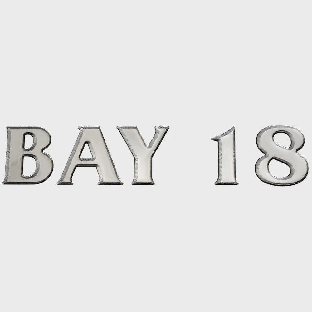 G3 Boat Raised Emblem Decal 73405190 - Bay 18 Sticker Silver