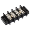 Boat Double Row 8-Position Terminal Block - Black Plastic