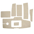 Cobalt Boat Snap-In Floor Mats 407337 - Beige Woven Vinyl (7 PC)