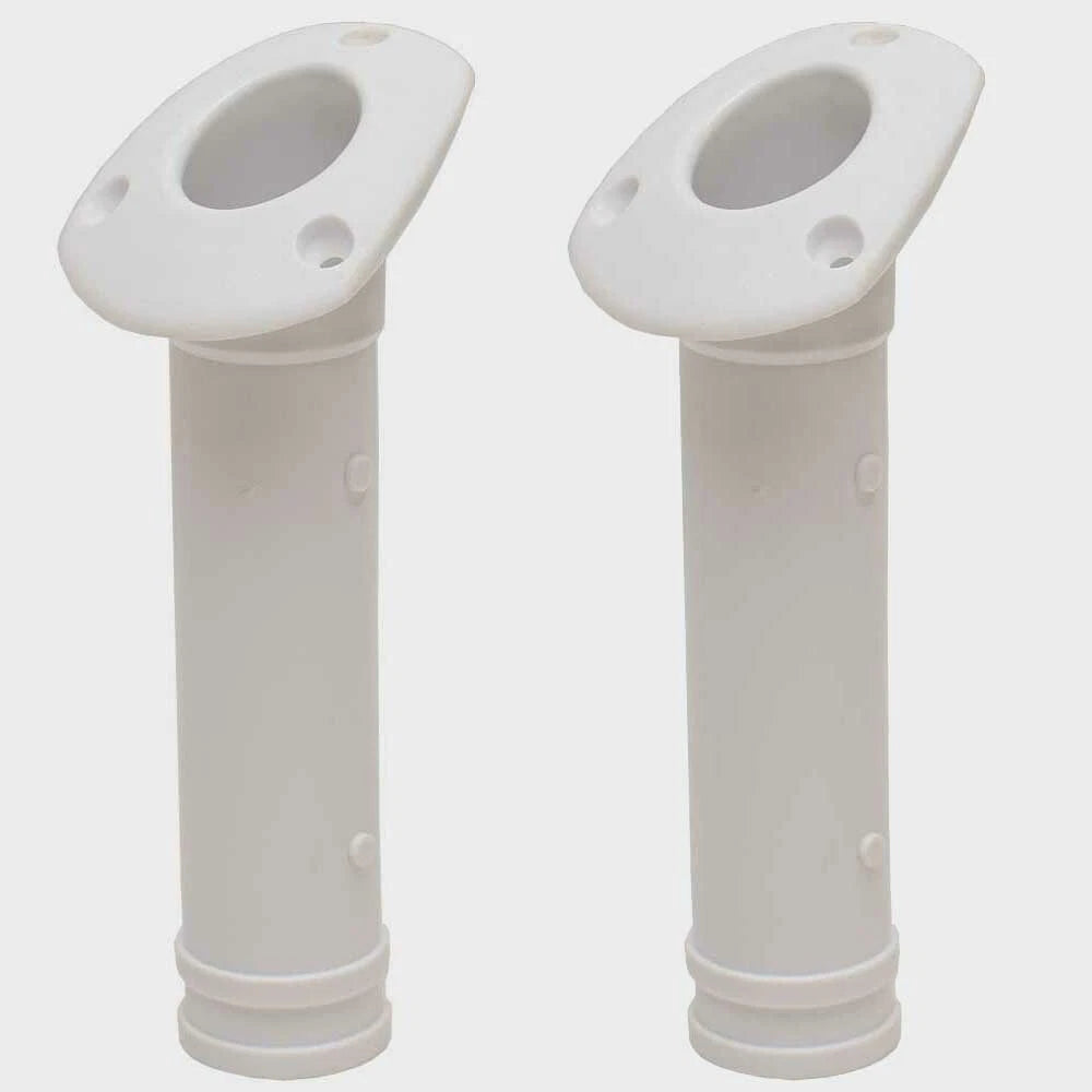 AFI Boat Rod Holders - Flush Mount White (pair)