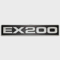 Excel Boat Raised Emblem Model Decal - EX200 Silver Sticker