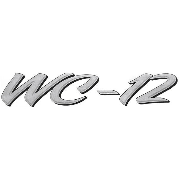 Lund Boat Model Decal 1986371 - WC-12 Silver Sticker