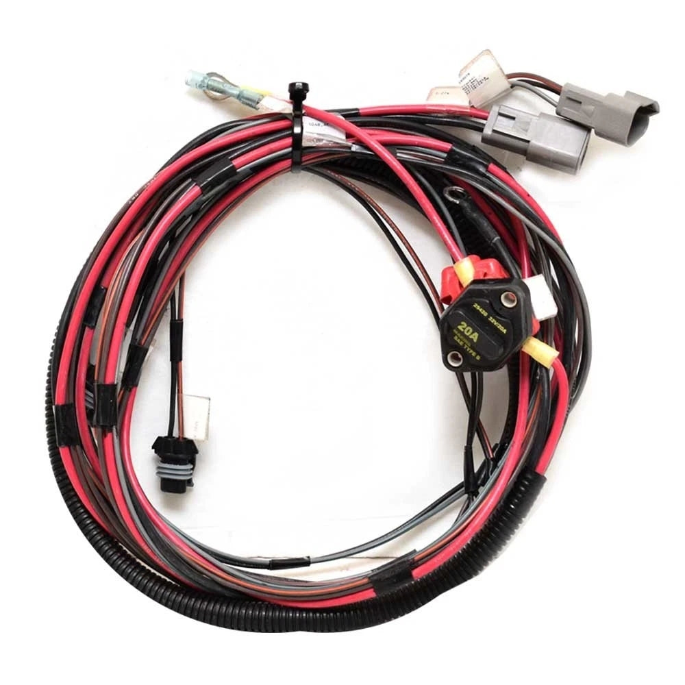 Tracker Boat Wiring Harness 189078 - 10 AWG 10 FT 20A Black Red Gray