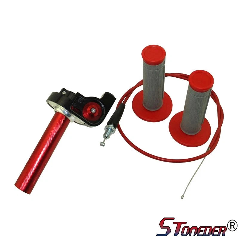 STONEDER Twsit Throttle Handle Grips 990mm Cable for 50cc -160cc Pit Dirt Bike