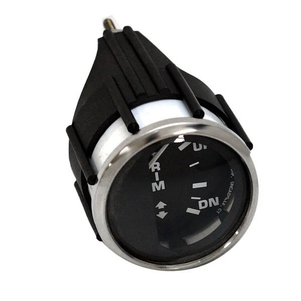 Faria Boat Trim Gauge GPC610B - Mercury Euro SS Black 2 Inch