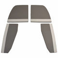 Ranger Boat Bow Seat Cushions - 2360 Bay Light Dark Gray (set of 4)