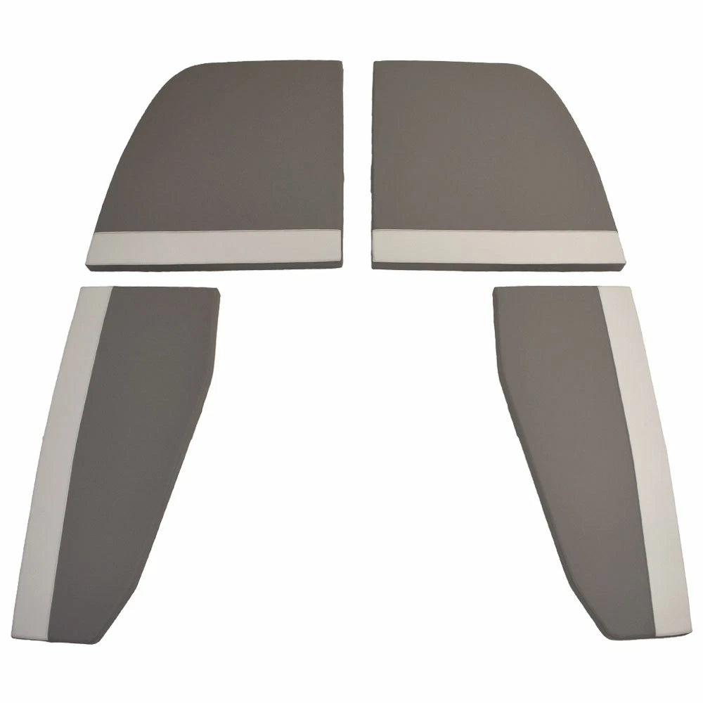 Ranger Boat Bow Seat Cushions - 2360 Bay Light Dark Gray (set of 4)