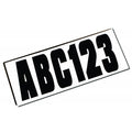 Attwood Boat Registration Decal Kit 14142-7 - 3 Inch Black (148 PC)