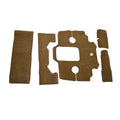 Bryant 233 Boat Snap-In Cockpit Carpet 331624 - Brown (5Pc)