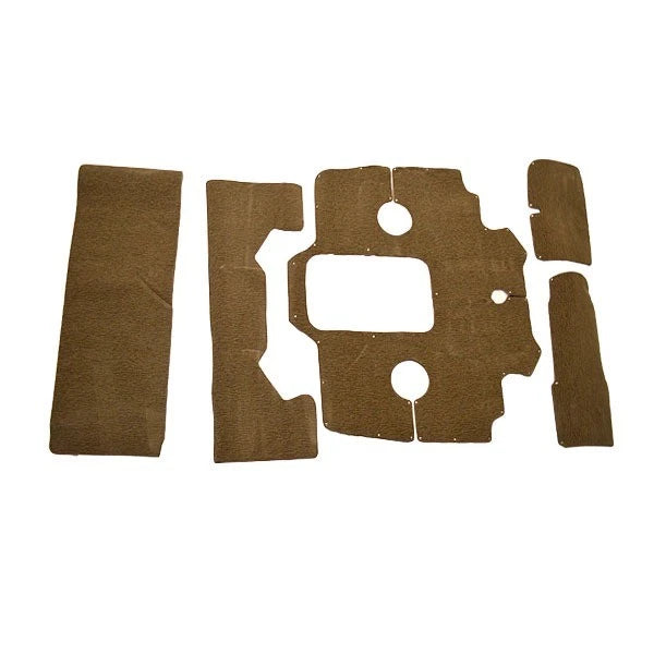 Bryant 233 Boat Snap-In Cockpit Carpet 331624 - Brown (5Pc)
