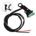 Robust Green Push Button Switch for Motorcycles with Reflector Iron Bracket
