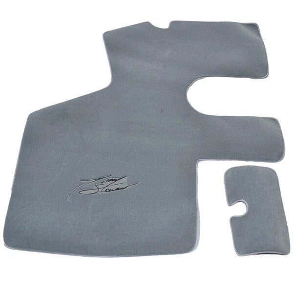 Centurion Boat Cockpit Mats - Cyclone Gray Carpet Stewart (set of 2)