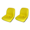 (2) Yellow High Back Seats Fits John Deere 655 755 756 855 856 955 2210