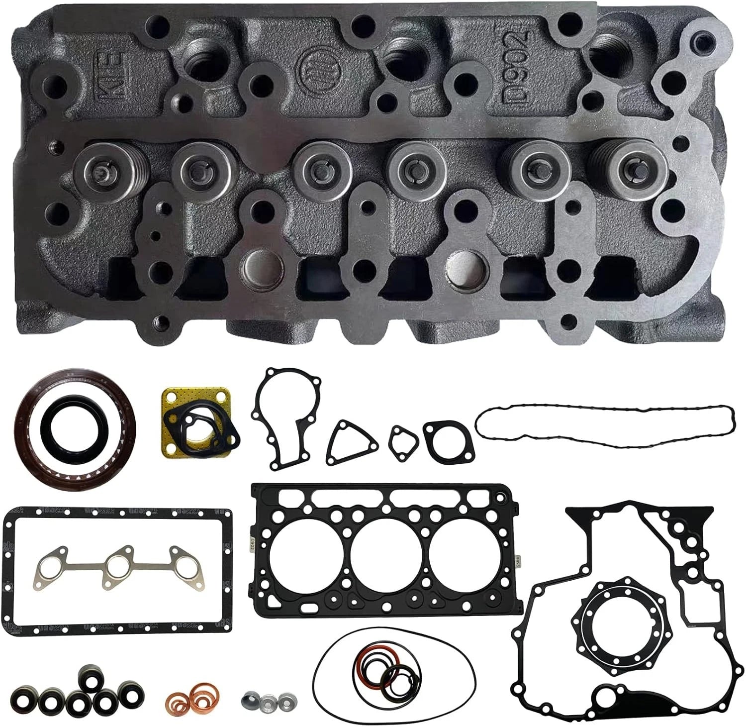 D902 D902-E2B D902-E3B Complete Cylinder Head with Gasket Kit for Kubota Engine