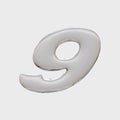 Phoenix Boat Raised Decal 95388 - Number 6 Silver 1 1/4 X 1 3/8 Inch