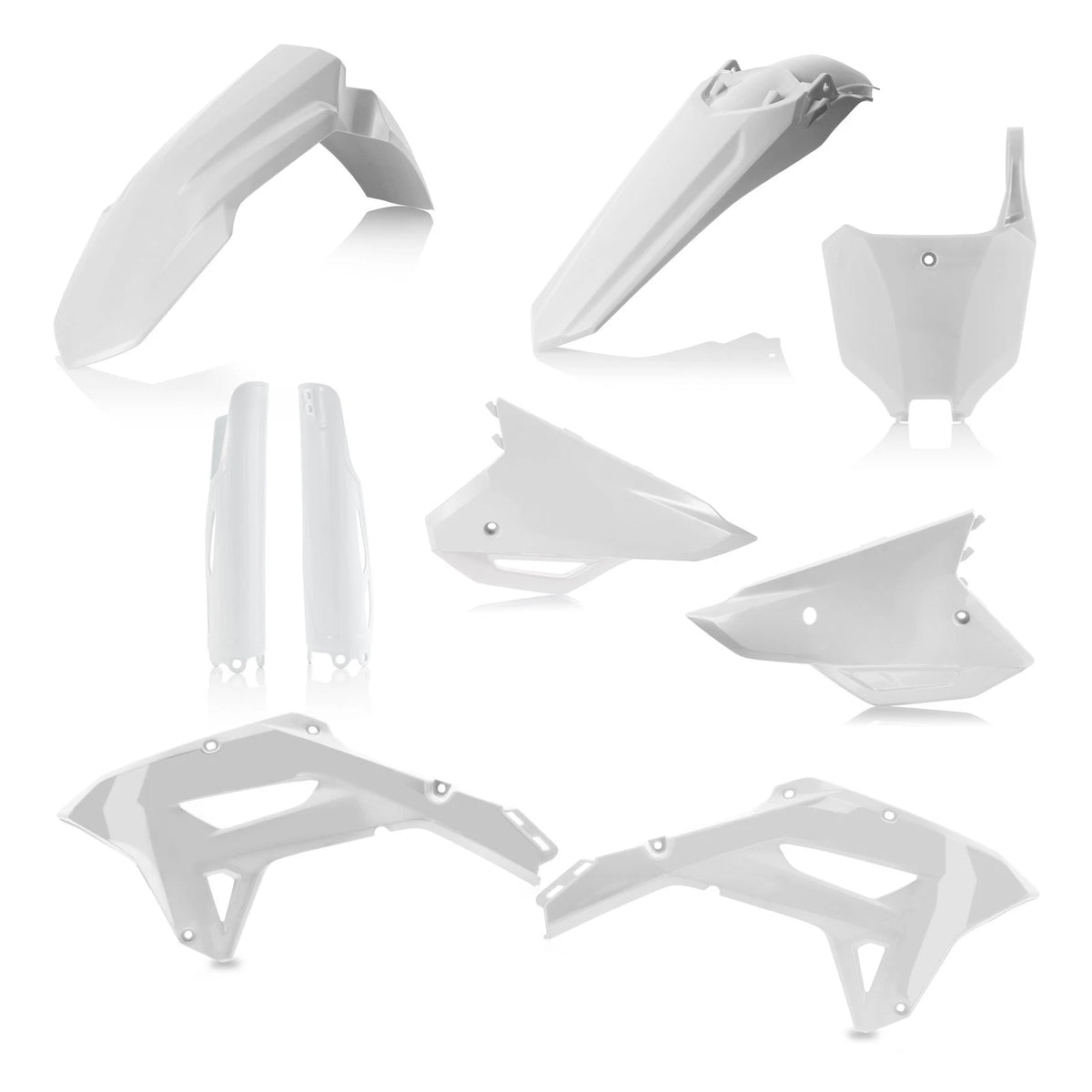ACERBIS Plastic Kit Full Hon White – Fits Honda CRF250RX & CRF450RX 2021-2024