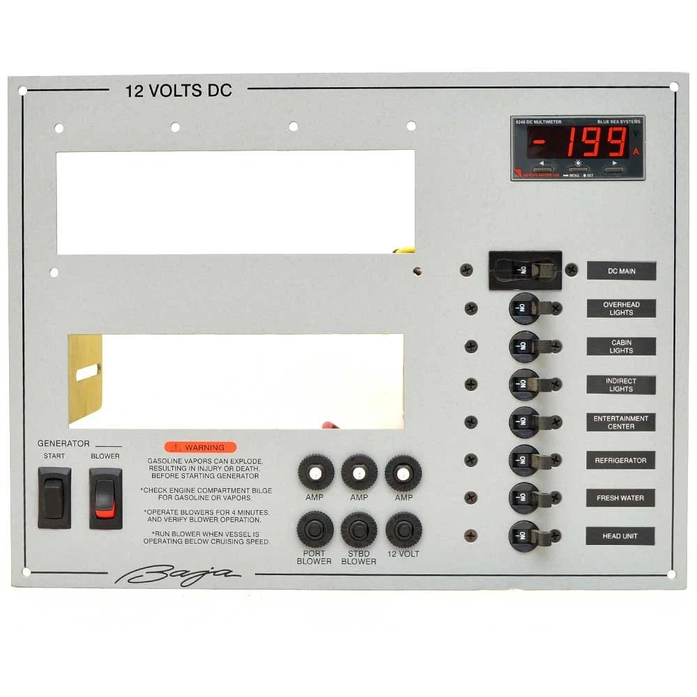 Baja Boat Circuit Breaker Panel 1878561 - 12V DC Aluminum