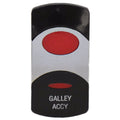 Boat Actuator Rocker Switch Cover - GALLEY ACCY Lighted Red